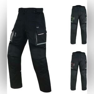 WD Motorcycle Pants All Season Waterproof  CE Armor Reflective Size 40 (XXL)
